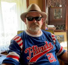 Here's Terrible Ted Marolf in his new Thunderbirds blue road jersey. Be  sure to send us pics of your uniforms or you and your copy of Rolling  Thunder, and we'll send you