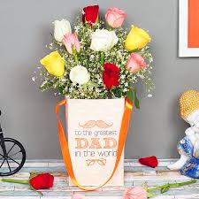 Maybe you would like to learn more about one of these? Send A Bunch Of Mixed Roses For Greatest Dad Flower Online Price Rs 595 Floweraura
