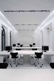 Another Clean Black And White Office Open Space Llwdesign White Office Office Interior Design Black And White Office
