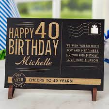 40th birthday party shimmering gold confetti invitation. Unique 40th Birthday Gift Ideas For Men Women
