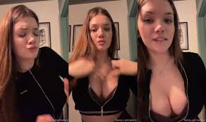 Wbery Strips Jacket In A Tit Tease | PimpBunny