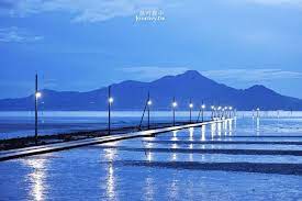 熊本 宇土 長部田海床路 在海潮中找尋時間無聲距離 許傑 旅行圖中 outdoor beach water