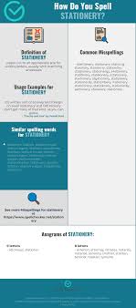 Correct Spelling For Stationery Infographic Spellchecker Net