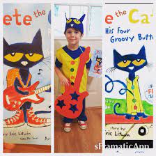 Diy Pete The Cat Costume Storybook Character Costumes Book Character Costumes Pete The Cat Costume