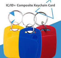 5/10/100 125Khz 13.56Mhz TK4100 ID & FM1108 IC Dual Chip RFID NFC Keytag  Key Fob