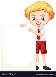 One Happy Boy With Blank Board Illustration Download A Free Preview Or High Quality Adobe Illustrator Ai Eps P Kids Cartoon Characters Happy Boy Kids Frames