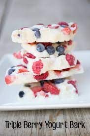 Berry Yogurt Bark A Healthy Snack Recipe From 5 Dinners Recipe Healthy Afternoon Snacks Berry Yogurt Snacks