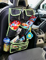 Auto Rucksitz Organizer Fur Kinder Spielzeug Utensilo Ruckenlehnenschoner Getrankehalter Und Abnehmbare Klei Autositz Organizer Rucksitz Rucksitz Organizer