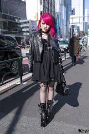 May 23 at 12:06 am ·. Dip Dye Hair Biker Jacket Spiked Garter Demonia Boots In Harajuku Tokyo Fashion