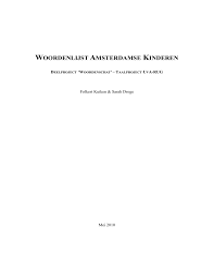 Woordenlijst Amsterdamse Kinderen