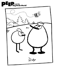 Peep Quack And Bee Coloring Pages Bee Coloring Pages Coloring Books