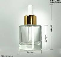 30ml Round Flat Shoulder Short Glass Dropper Bottle NPG-0301JQ