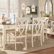 Shayne Country Antique White Beige Dining Chairs Set Of 2 By Inspire Q Classic Dining Chairs Dining Room Bar Home