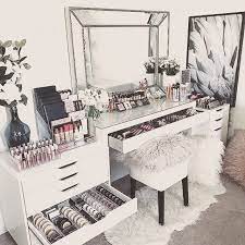42 Likes 5 Comments Perth Makeup Artist Tiffany Elizabeth Mua On Instagram Makeup Room Inspo This Makeup Room Design Stylish Bedroom Vanity Decor