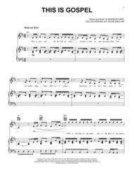 This Is Gospel By Digital Sheet Music For Piano Vocal
