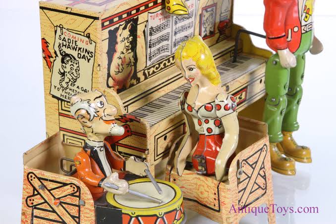 Li'l Abner Dogpatch Band Tin Windup *SOLD* - AntiqueToys.com - Antique Toys  for Sale