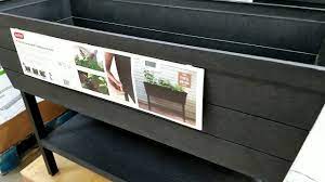 High and you can add kits on in any directions. Costco Wood Look Garden Bed From Keter Youtube