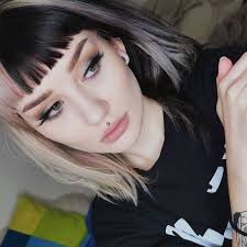 E Girl Hairstyles Are You Brave Enough To Try Tiktok S Latest Hair Trend Hair Styles Alternative Hair Split Dyed Hair