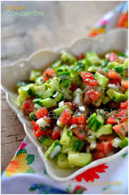 Les Saveurs Du Soleil Salade De Concombre Et Tomate Salade Concombre Cuisine Marocaine Salade Concombre Tomate