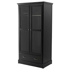 Ivy bronx lewiston armoire tc1 color: Ikea Black Wardrobe Closet Novocom Top