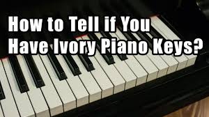 How to clean ivory piano keys. How To Tell If You Have Ivory Piano Keys Youtube