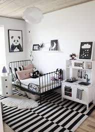 Black And White Themed Bedroom For Girls Black And White Is Always A Good Idea Blackandwhite Kidsroom Panda White Kids Room White Girls Rooms Bedroom Black