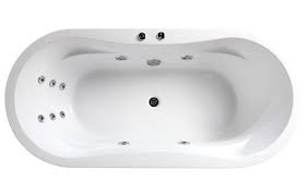 Typically, the more jets a hot tub has, the higher the cost. 10 Water Jets And Oval Shape With Integrated Arm Rest Of The Freestanding Whirlpool Bath Whirlpool Bathtub Whirlpool Tub Bathtub Remodel