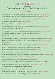 Each week the quiz consists of twenty current events questions from australia and around the world. Friendship Group Mid Week Quiz 5 Answers Her Breast Friends