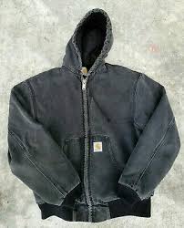 Rare Vintage Carhartt Thermal Lined Jacket Size Large Black Carhartt Jacket Jackets Carhartt