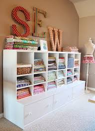 Organized sewing room ideas to inspire you. 11 Wonderful Fabric Storage Ideas For Sewing Rooms Sew Some Stuff
