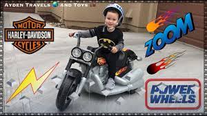Power Wheels Harley Davidson Motorcycle Toddler Young Kids Ride On Unboxing Building Riding Youtube