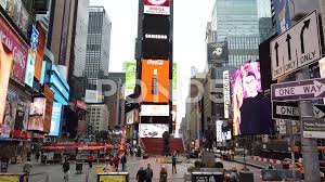 Footage Of Time Square Manhattan New York City Billboards Traffic And Tourists Stock Footage Ad Man Times Square Manhattan New York New York City Buildings