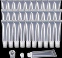 100 Pcs 10 ml Lip Gloss Balm Tubes Refillable Empty Tubes Clear Cosmetic  Containers Soft Tube (10ML, 100)