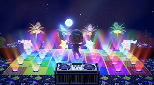 Time To Get Groovy At This Nightclub Doesn T It Give You Rainbow Road Vibes Mario Kart Fans Co In 2020 Animal Crossing Game Animal Crossing Animal Crossing Guide