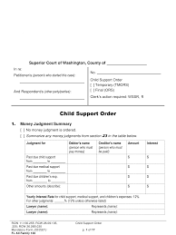 Remember, you have to have an open family law case or a case with the local child support agency (lcsa) to request a child support order. Form Fl All Family130 Download Printable Pdf Or Fill Online Child Support Order Washington Templateroller