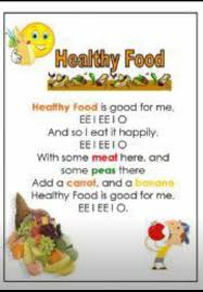 Eat more veggies and fruits by including salads and whole fruits into your diet. Healthy Eating Song Healthy Habits Preschool Preschool Healthy Eating Healthy Food Activities