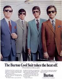 Men's 70's disco suits & jackets. The Burton Cool Suit Takes The Heat Off Cool Suits 1960s Fashion Mens Vintage Suits