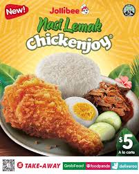 Nasi lemak bk4 rm 1 only. Jollibee Launches S 5 Nasi Lemak In Singapore Coconuts Singapore