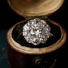 1900 S Victorian Diamond Cluster Engagement Ring Antique Engagement Rings Diamond Cluster Engagement Ring Cluster Engagement Ring