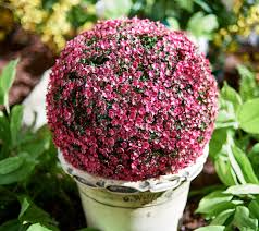 Wicker park indoor/outdoor hydrangea wicker basket. Wicker Park Set Of 2 11 Faux Flower Indoor Outdoor Garden Spheres Qvc Com
