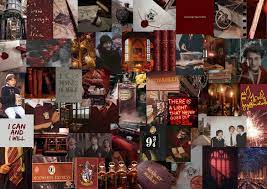 Harry Potter Gryffindor Theme Collage Wall Kit Digital Etsy In 2021 Harry Potter Wall Harry Potter Bedroom Decor Harry Potter Wallpaper