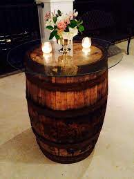 See the detailed pics here. Wine Barrel Coffee Table In 2021 Barrel Coffee Table Wine Barrel Coffee Table Wine Barrel End Table