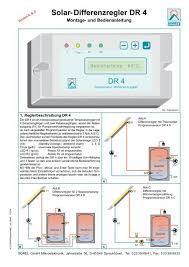 Zum arbeiten an elektrischen anlagen sind fachkenntnisse und eine spezielle ausbildung erforderlich. Solar Differenzregler Dr 4 Sorel