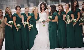 Green Bridal Party Green Bridesmaid Dresses Dark Green Bridesmaid Dress Wedding Inspiration Summer