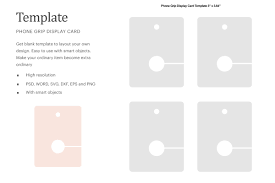 Download Phone Grip Display Card Blank Template Pop Socket Display Silhouette Studio Cricut Silhouette Crella