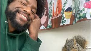 Derrick Downey Jr. makes viral squirrel videos with life advice