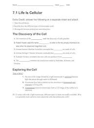 This point of view usually includes the classification of viruses. 7 1 Life Is Cellular Southgate Community School Worksheet Pdf7 1 Life Is Cellular Extra Credit Answer The Following On A Separate Sheet And The Invention Of The Made The Discovery