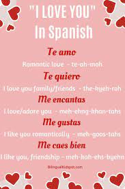 How To Say I Love You In Spanish Other Spanish Romantic Phrases Learning Spanish Vocabulary Learning Spanish Spanish Language Learning