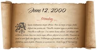 Learn more about chinese astrology and horoscopes here. What Day Of The Week Was June 12 2000