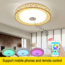 In addition, the dimmable led recessed ceiling lights can be used in the bedroom as a night light because they can be arranged into sleeping mode in the end, dimmable lights would be very useful to get creative decoration and save on monthly expenses. Dimmable Bluetooth Speaker Music Audio Rgb Modern Home Lighting Led Ceiling Lights Wh Ma 41 China Ceiling Light Ceiling Lights Made In China Com
